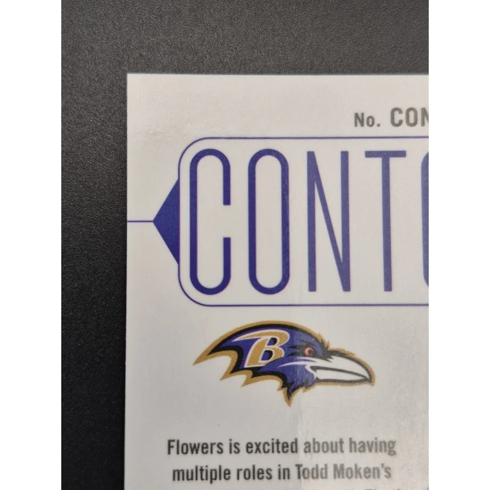 2023 Panini Phoenix Zay Flowers #CON-12‎ Contours Red /199 (RC) Baltimore Ravens